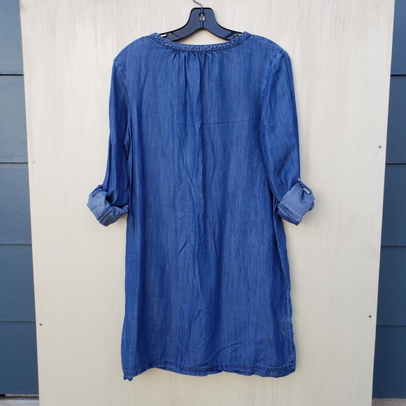 Soft Joie Long Sleeve Eugine Chambray Shirt Dress - XS - Picture 10 of 11